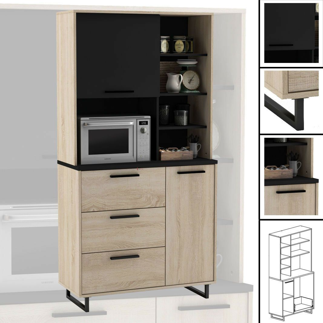 Schwarzer Küchenschrank / Schwarze Kuchenschranke Gunstig Online Kaufen